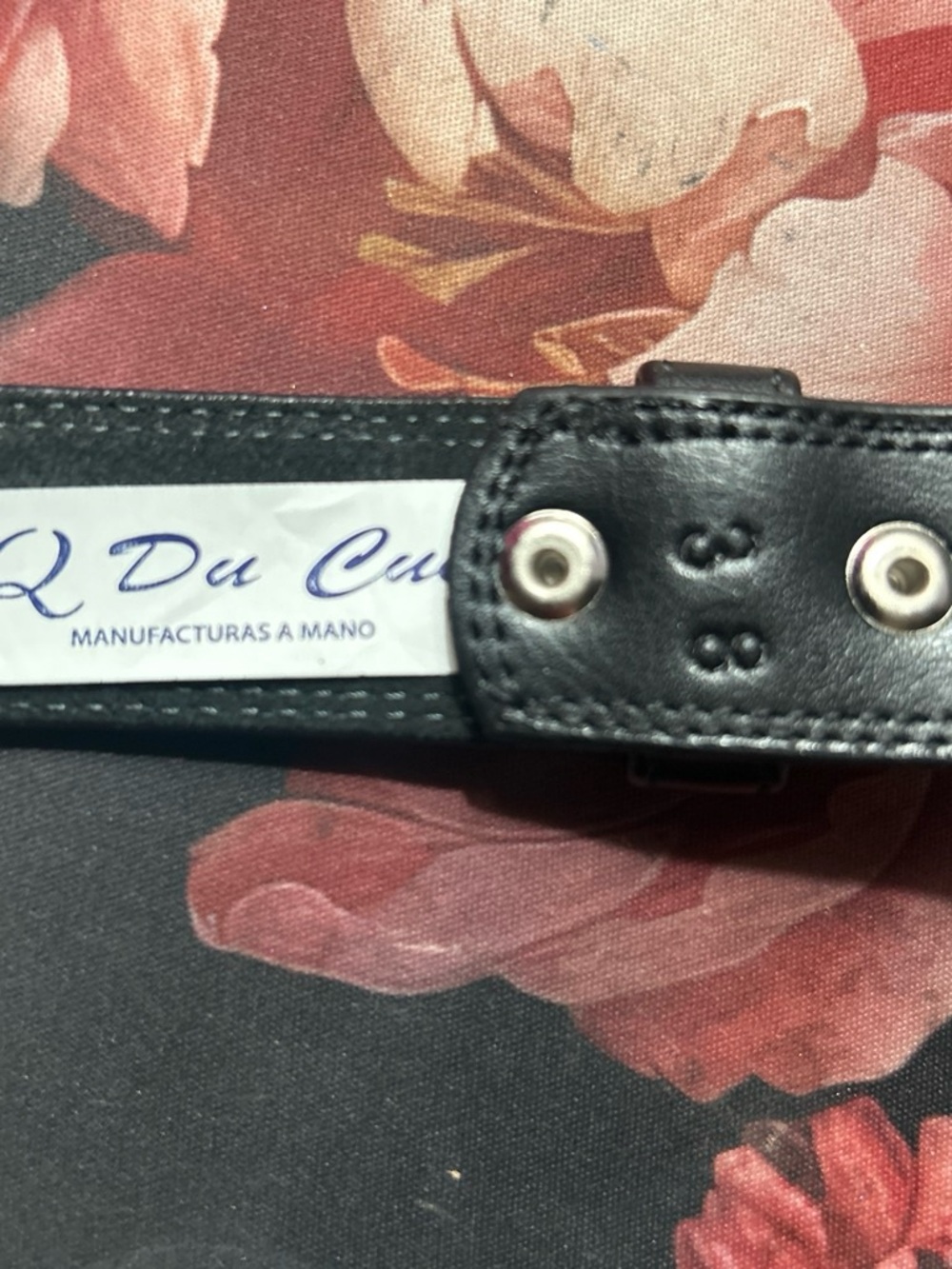 Handmade Black Leather Belt for Men